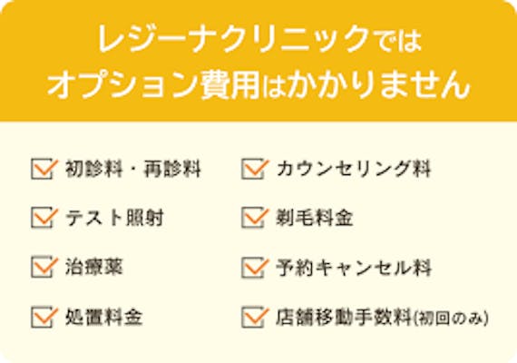 レジーナクリニック_追加料金