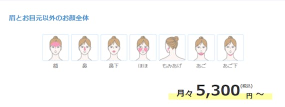 ミュゼ_フェイシャル脱毛コース